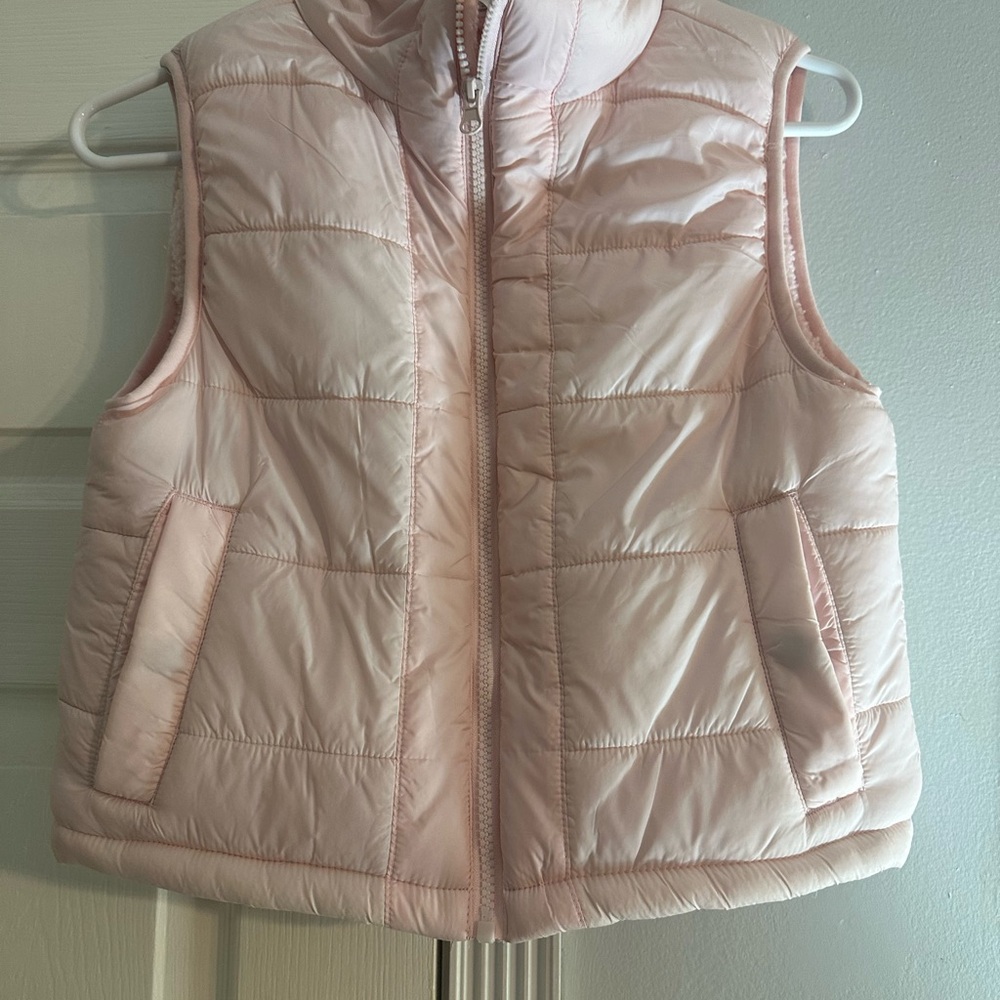Yogalicious Light Pink Quilted Vest for Kids
